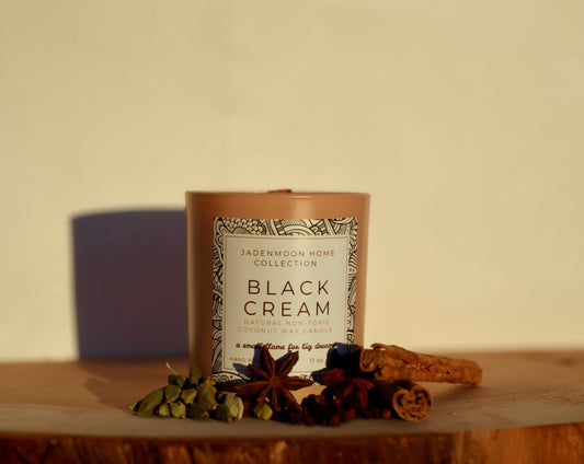 Black Cream Candle