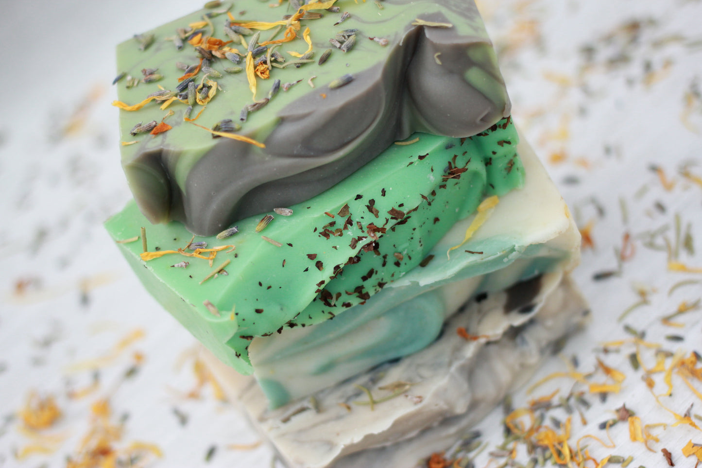 Mint Collection Soap Stack