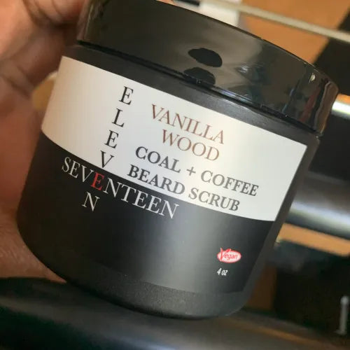 Vanilla + Wood Coal and Coffee Beard Scrub